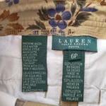 Thumbnail for Pantalon capri fleuri vintage Lauren Ralph Lauren Petite taille 6