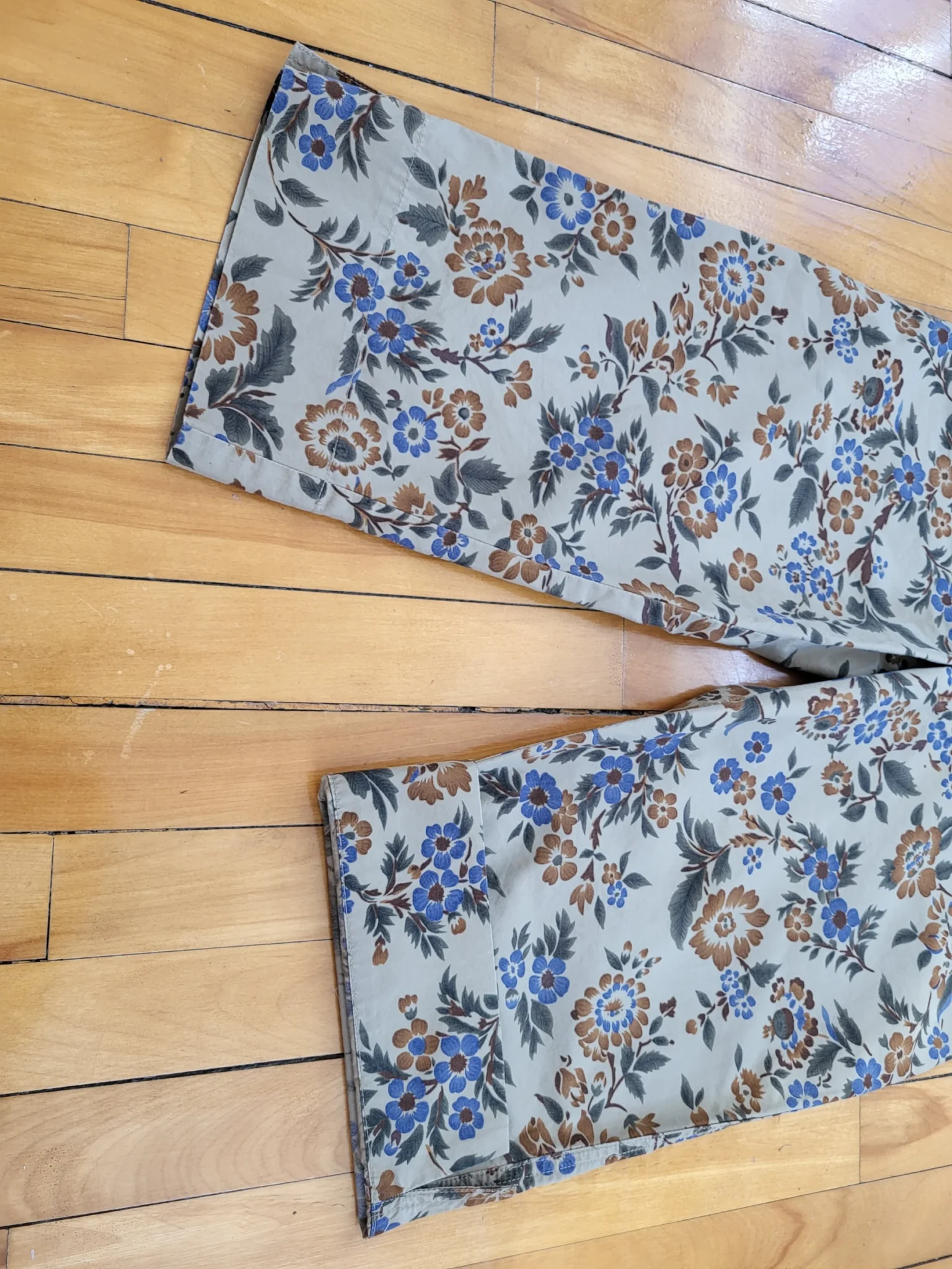 Image for Pantalon capri fleuri vintage Lauren Ralph Lauren Petite taille 6