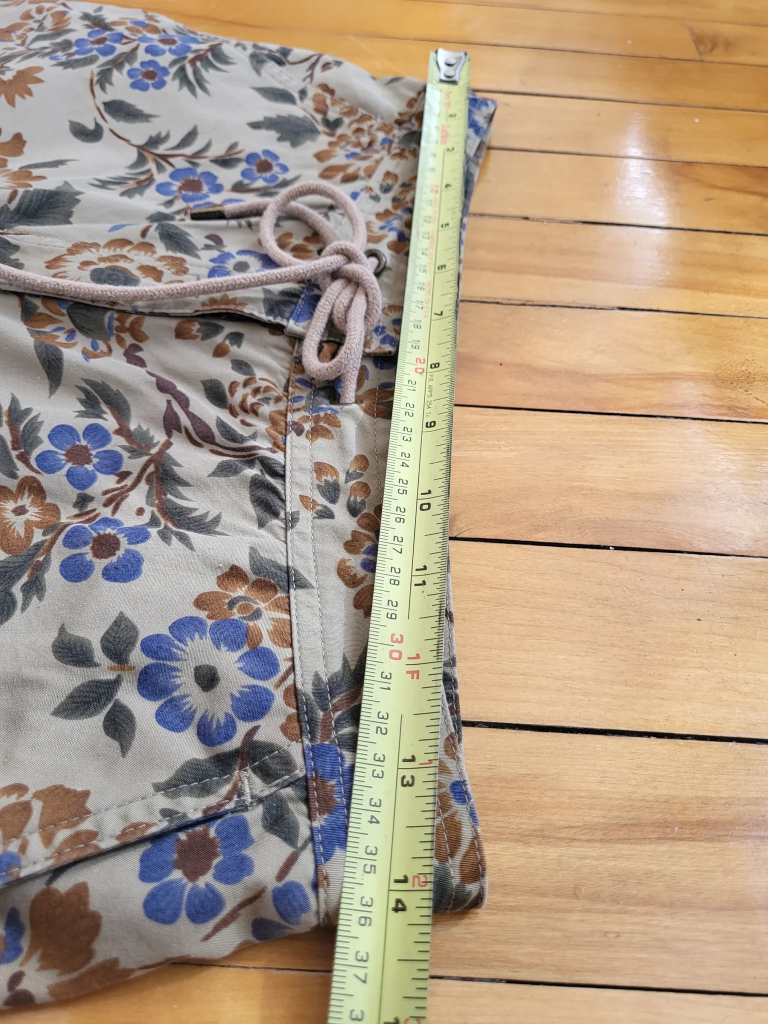 Image for Pantalon capri fleuri vintage Lauren Ralph Lauren Petite taille 6