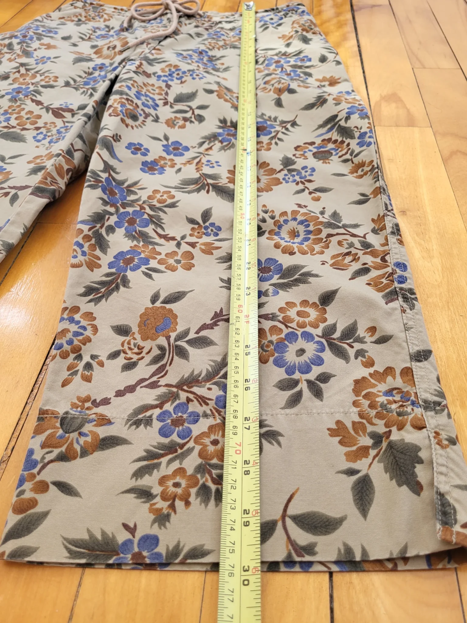 Image for Pantalon capri fleuri vintage Lauren Ralph Lauren Petite taille 6