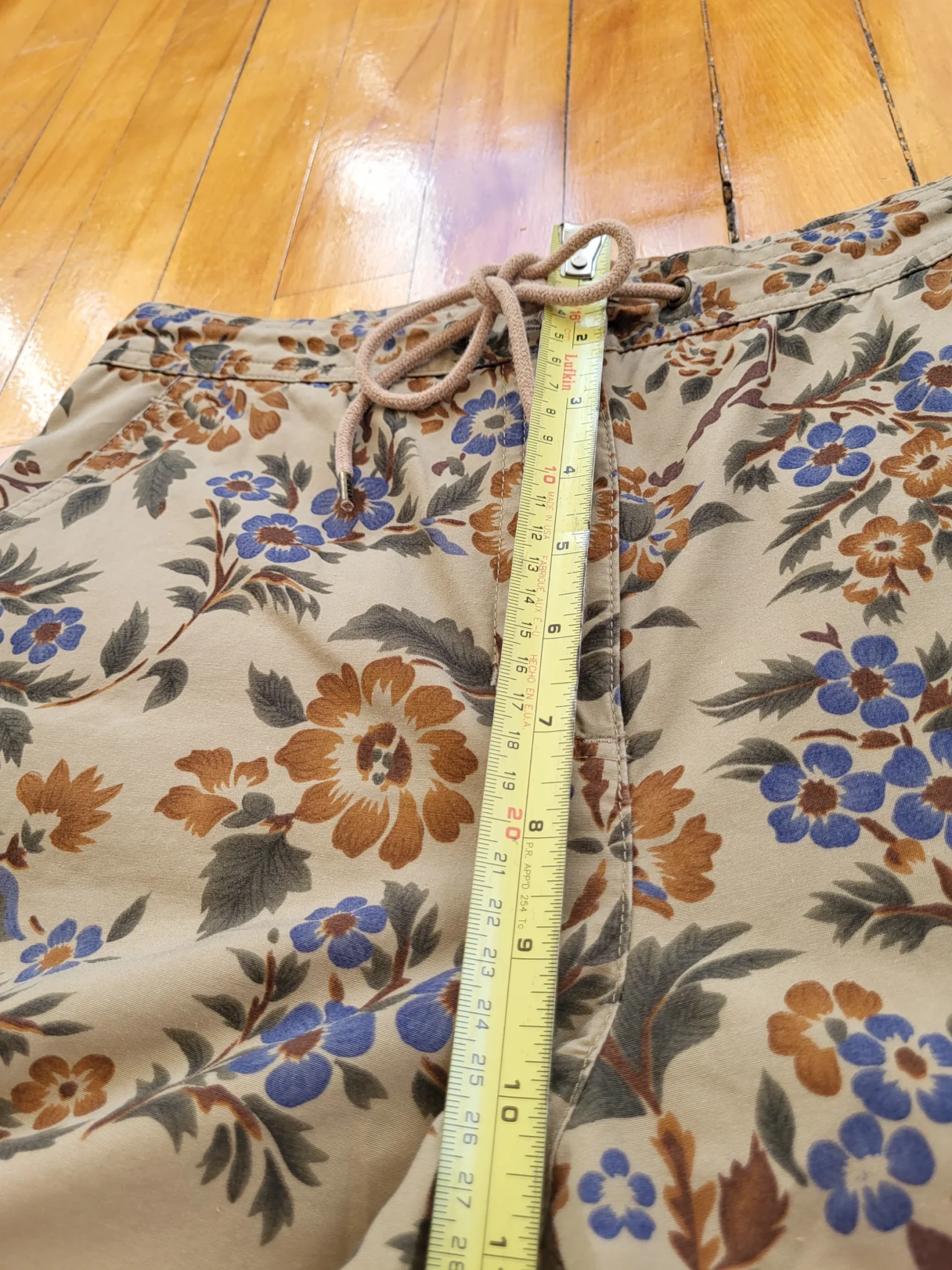 Image for Pantalon capri fleuri vintage Lauren Ralph Lauren Petite taille 6