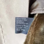 Thumbnail for Long Vintage Y2K Khaki Green Coat – Penny Lane Style / Faux Shearling & Fur