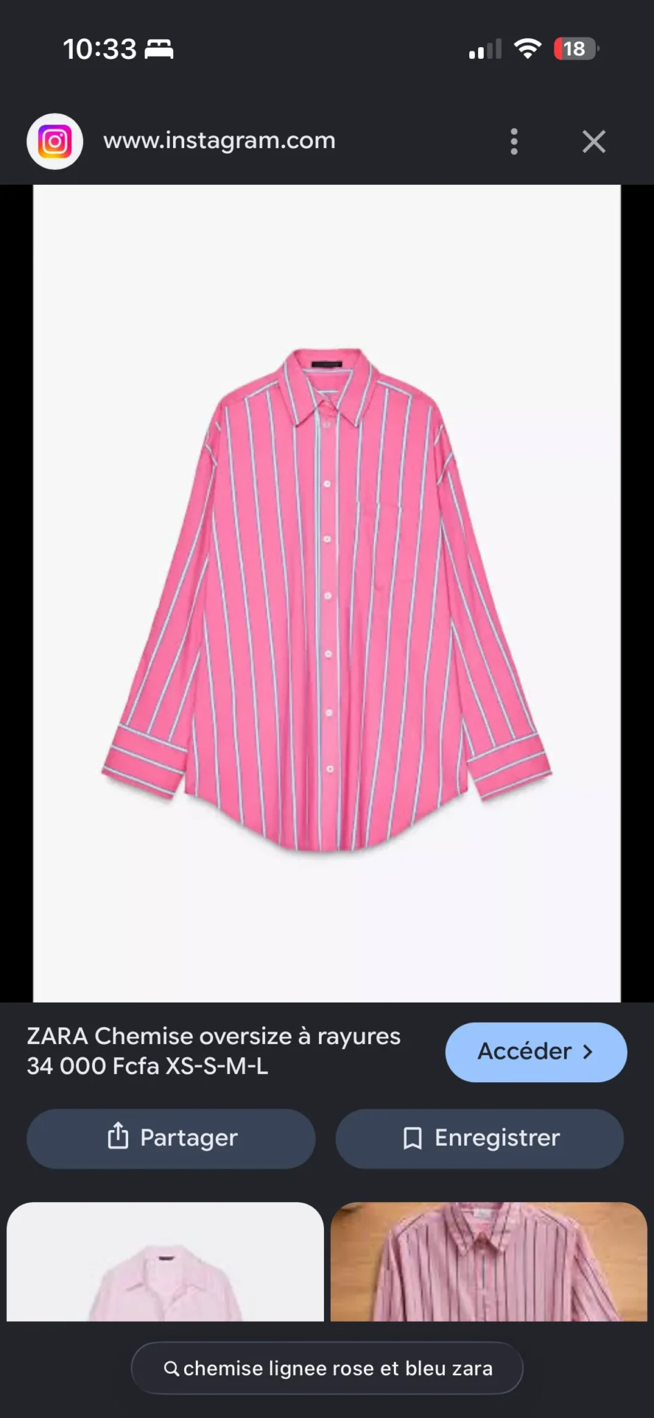 Image for Zara crop top