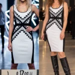 Thumbnail for Black and White Joseph Ribkoff Dress, Size 12