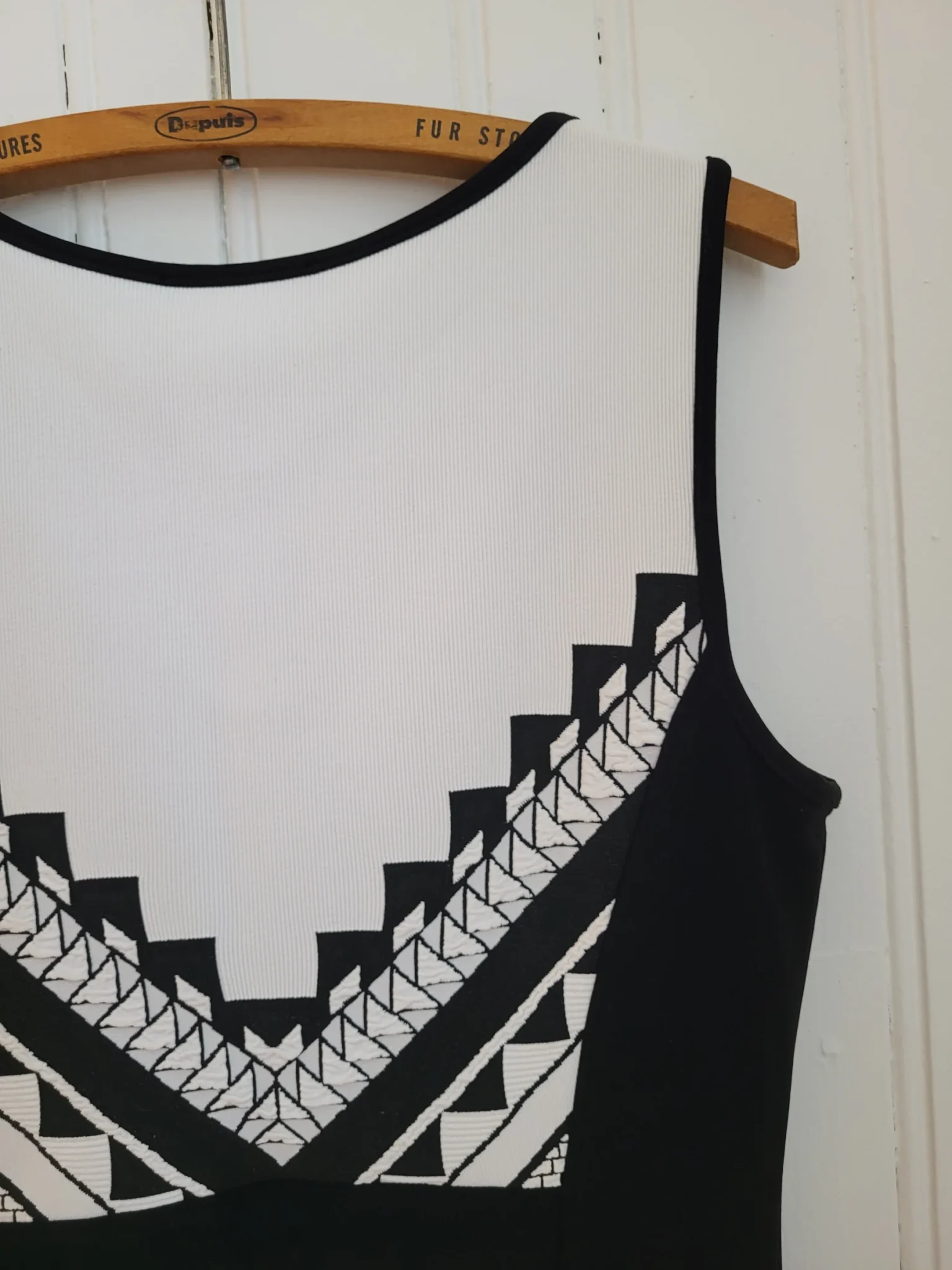 Image for Black and White Joseph Ribkoff Dress, Size 12