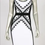 Thumbnail for Black and White Joseph Ribkoff Dress, Size 12