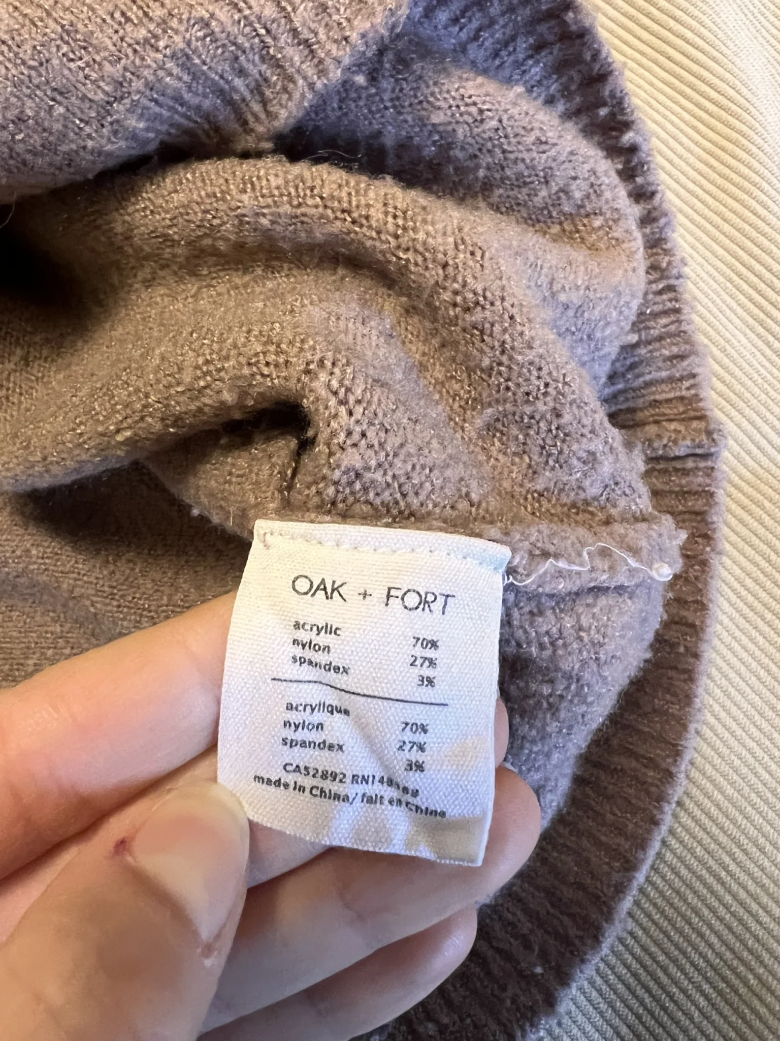Image for Oak + Fort pink jumper