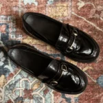 Thumbnail for Loafers en faux cuir verni noir - Chaussures Spring - Taille 8,5