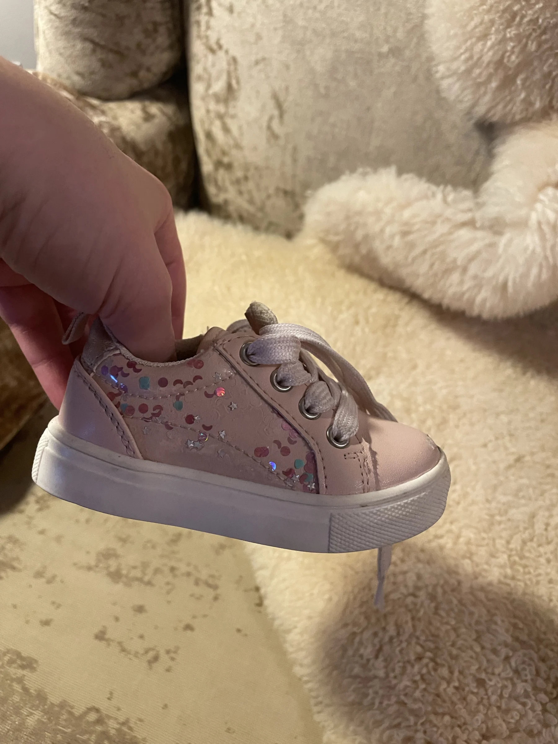 Flat running shoes for babies with a side zip *Other seconde main