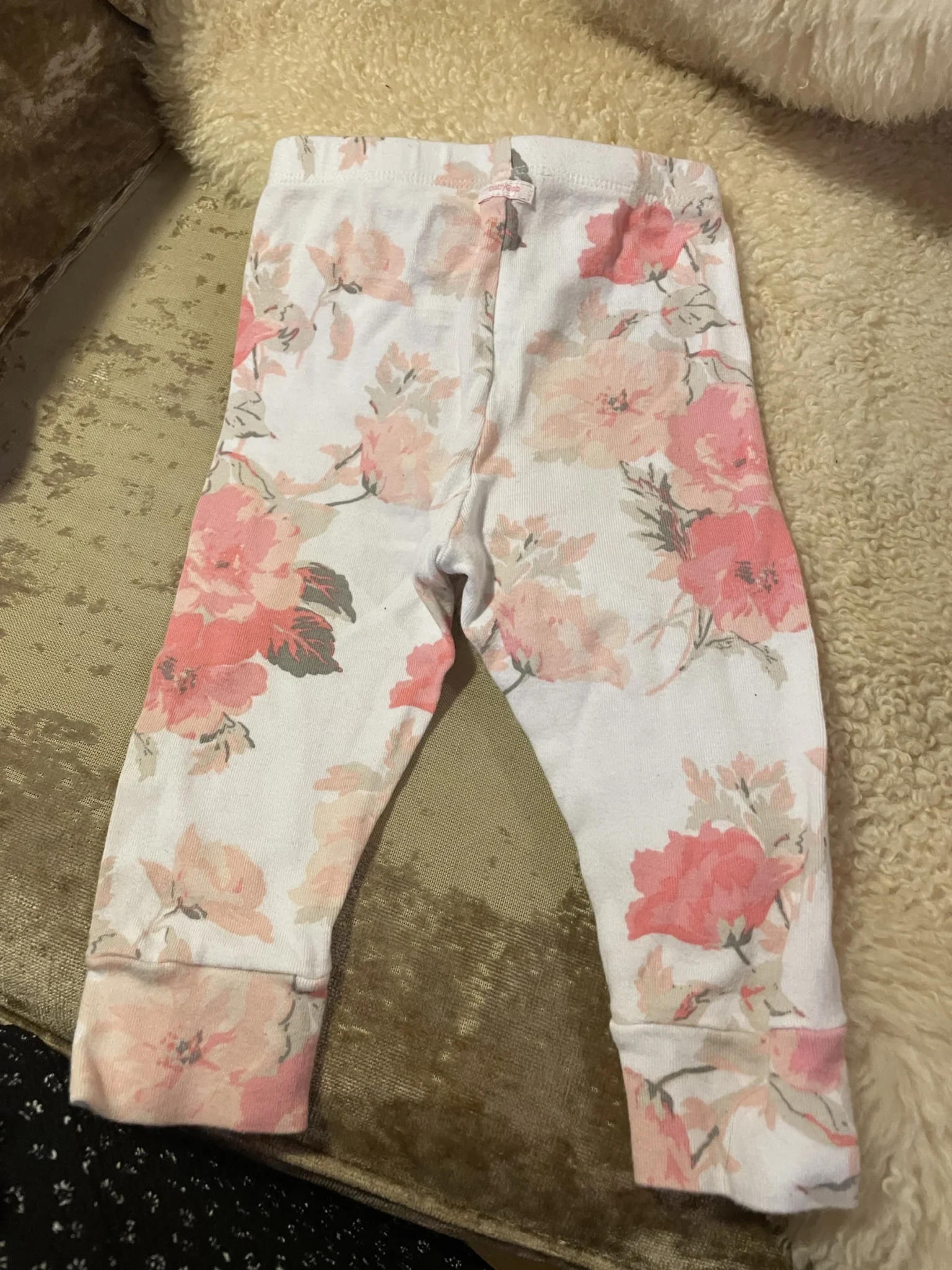 Image for Gap leggings with large flowers, sizes 12–18
