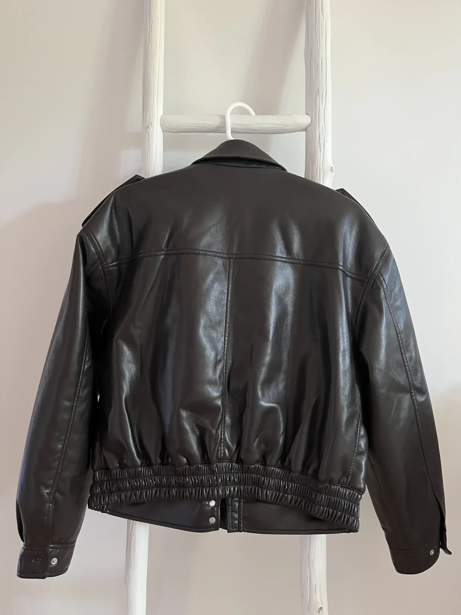 Image for Aritza vegan leather bomber jacket – Small – Mocha brown