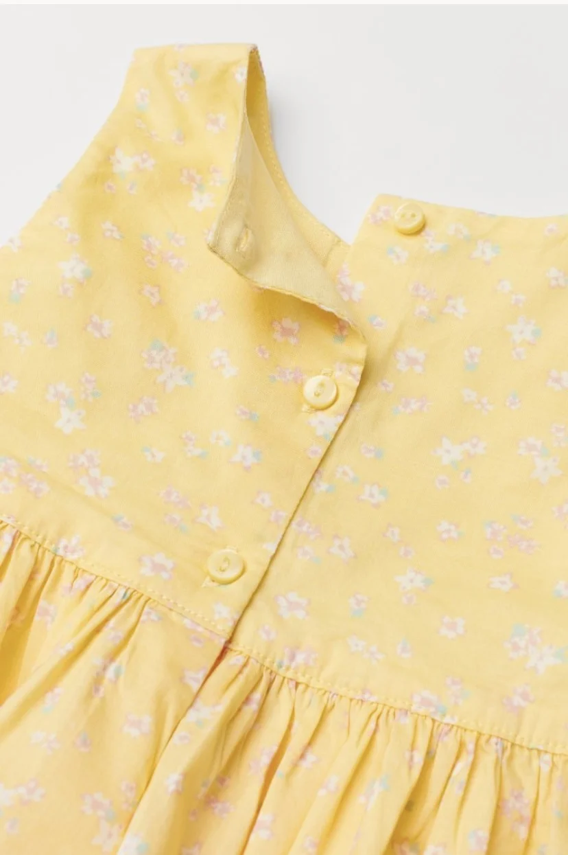 12–18M Beautiful yellow dress HM seconde main