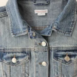 Thumbnail for Ingrid & Isabel MAMA Maternity Denim Jacket XS Light Wash Stretch Jean Jacket