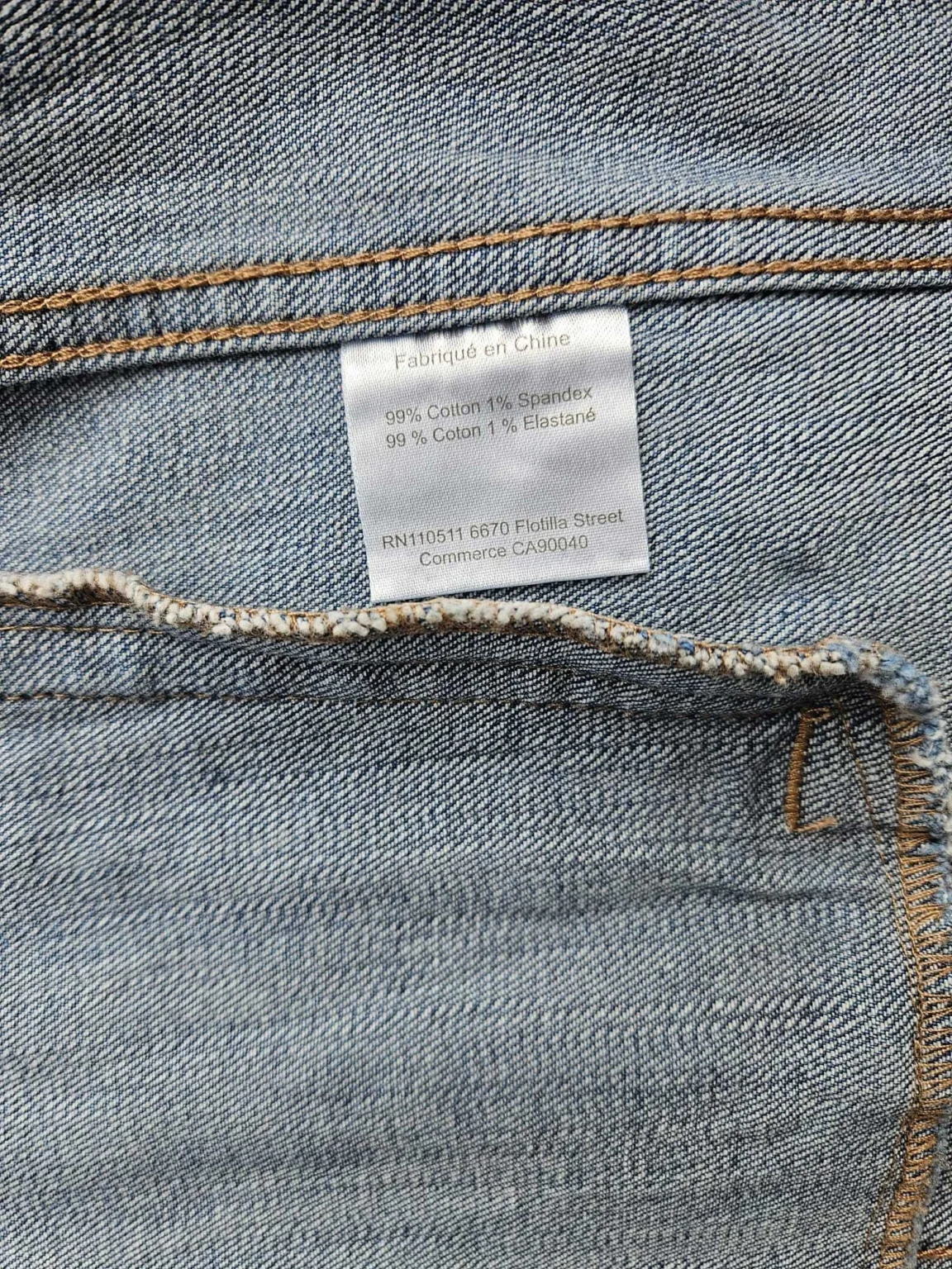 Image for Ingrid & Isabel MAMA Maternity Denim Jacket XS Light Wash Stretch Jean Jacket