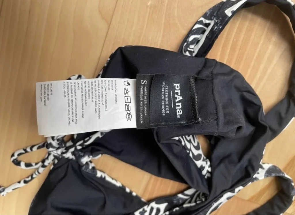 Image for Prana swimsuit top, size small