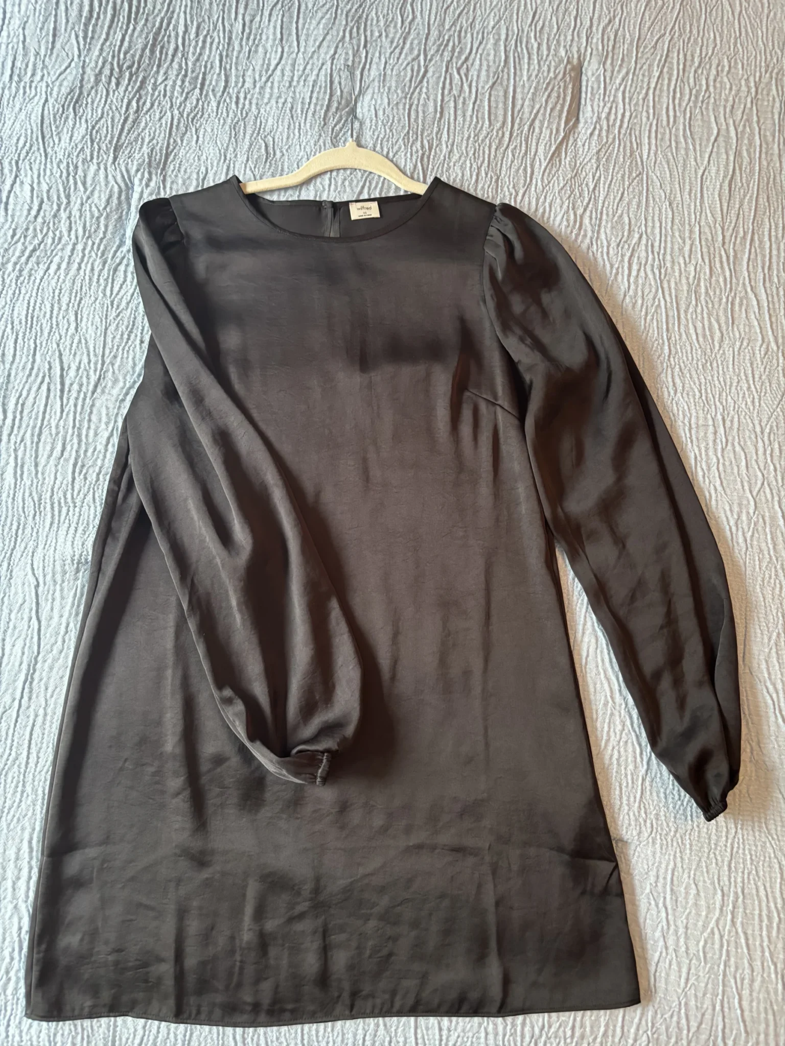 Featured image for Wilfred black satin dress
