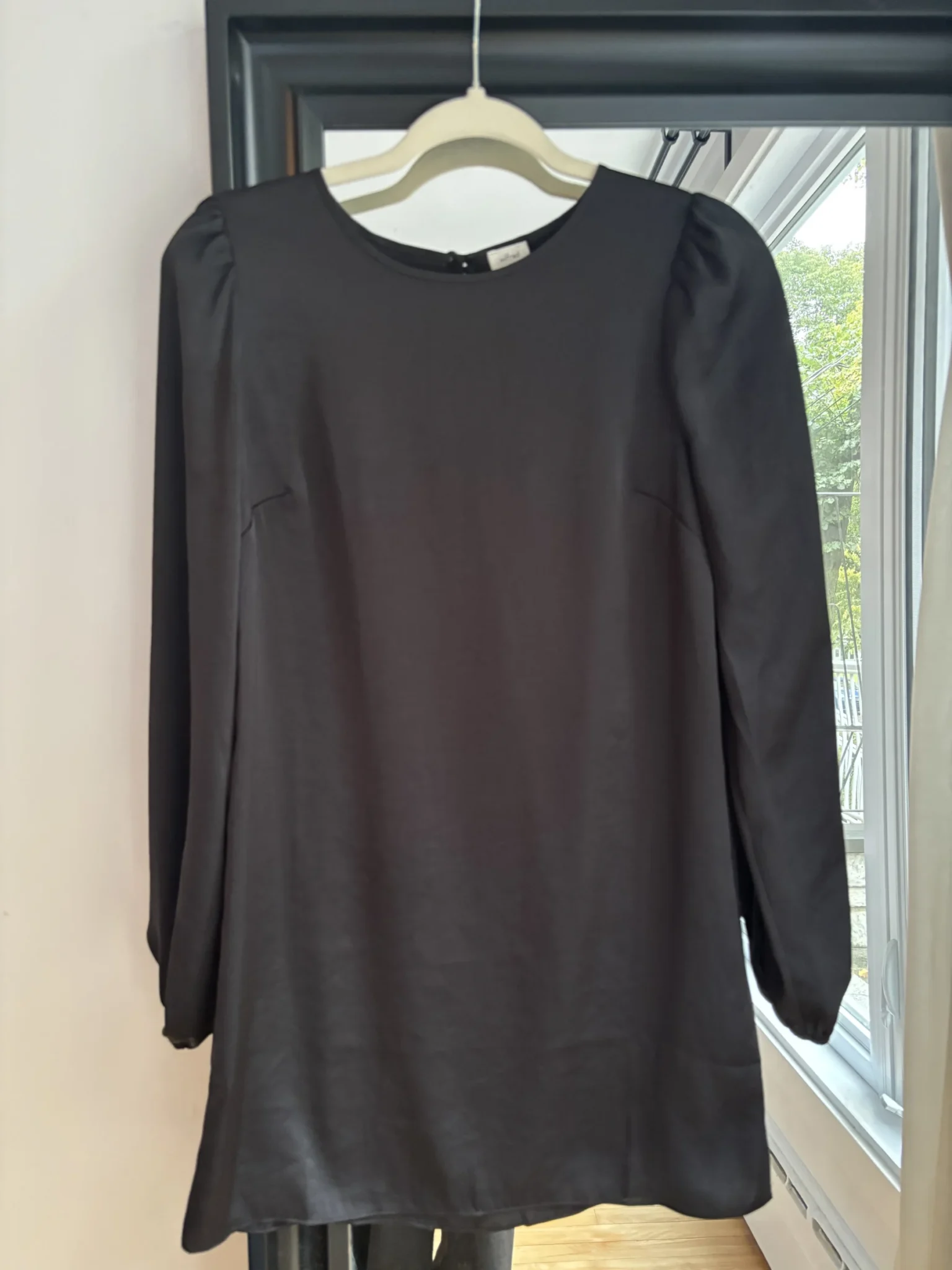 Image for Wilfred black satin dress