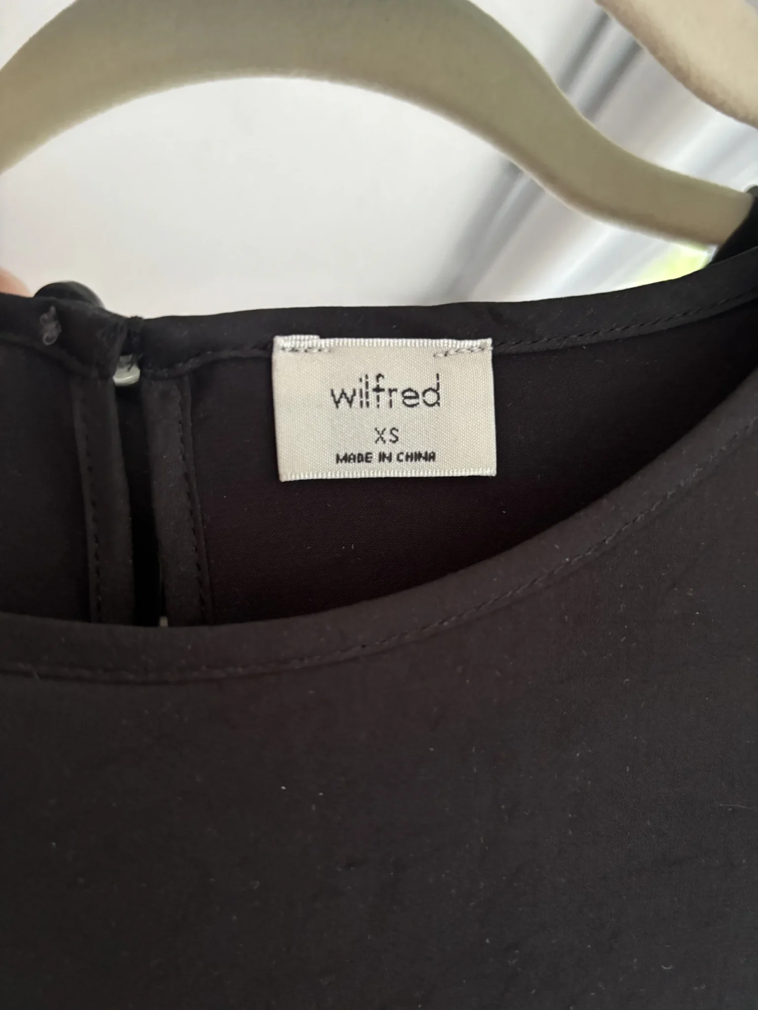 Image for Wilfred black satin dress