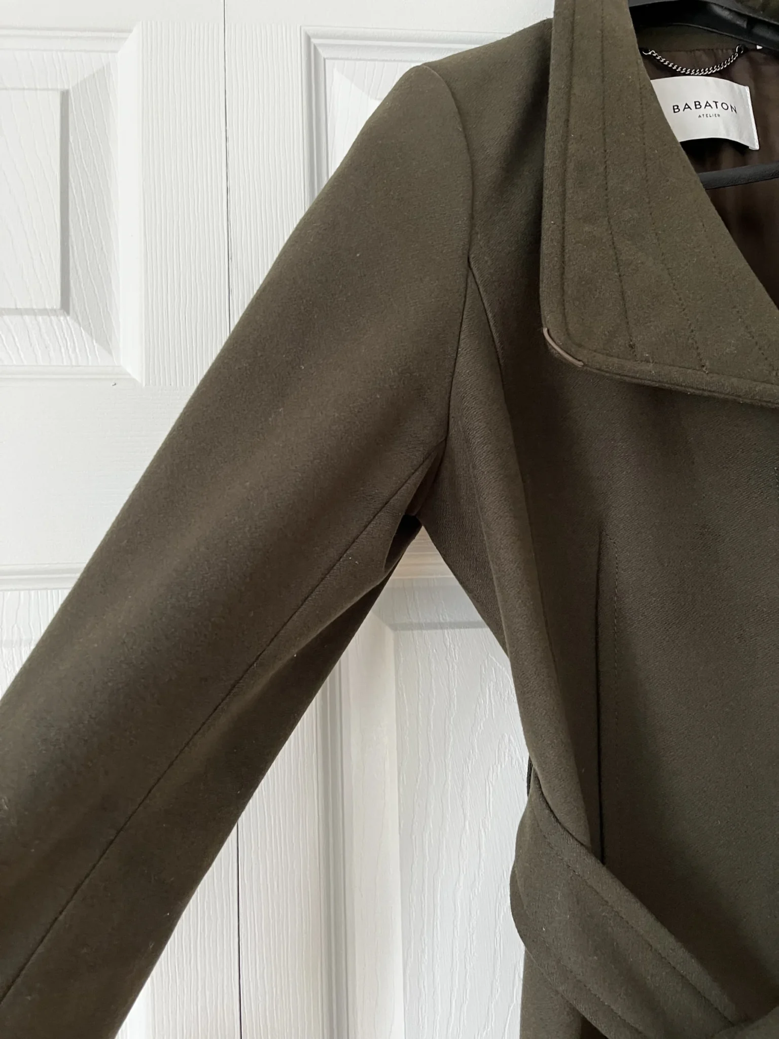 Image for Aritzia Babaton Atelier coat – Medium – Khaki green
