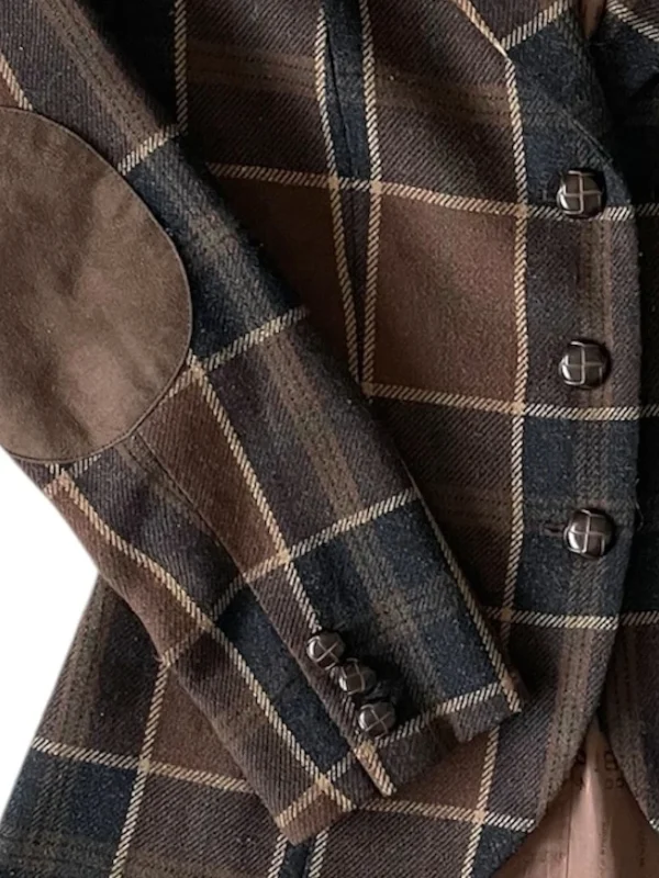 Image for Veston à carreaux preppy / équestre