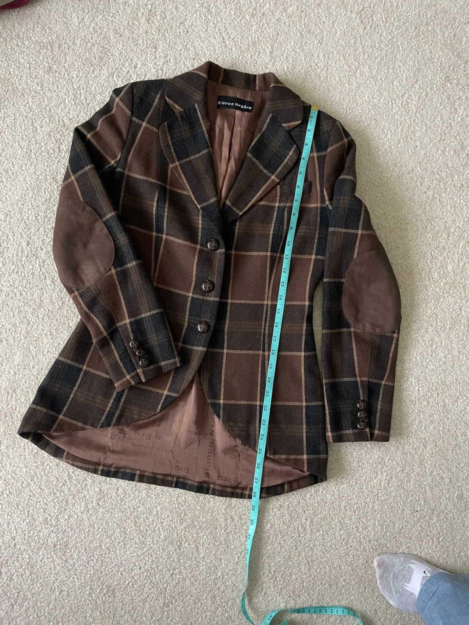 Image for Veston à carreaux preppy / équestre