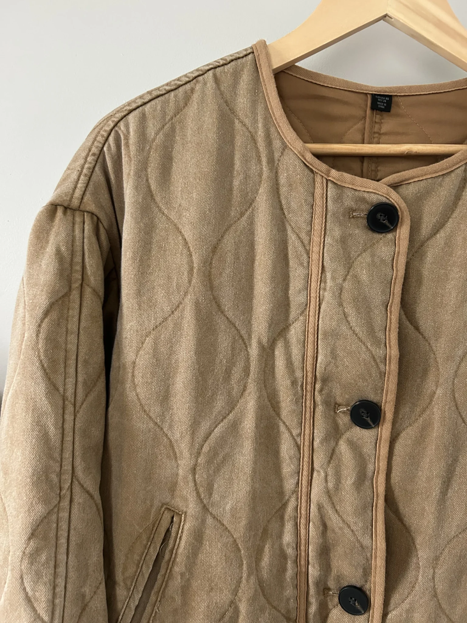Image for Veste matelassée Zara – XS | Camel moyen