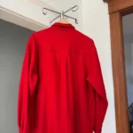 Thumbnail for Redstone vintage Y2K oversized red wool-blend overshirt