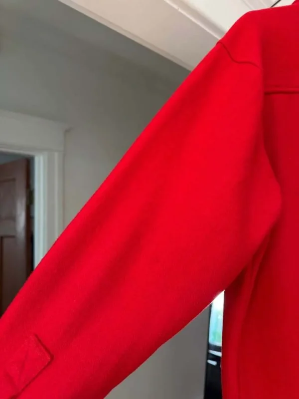 Image for Redstone vintage Y2K oversized red wool-blend overshirt