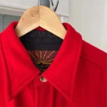 Thumbnail for Redstone vintage Y2K oversized red wool-blend overshirt