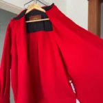 Thumbnail for Redstone vintage Y2K oversized red wool-blend overshirt