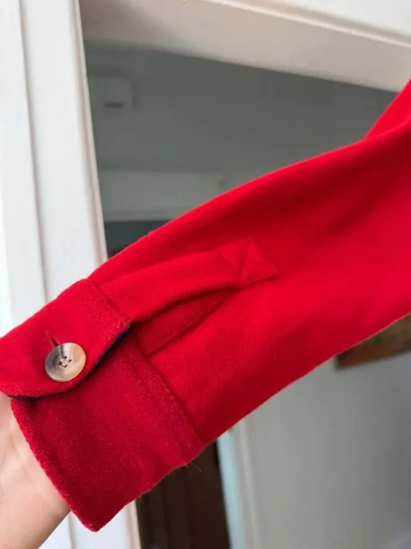 Image for Redstone vintage Y2K oversized red wool-blend overshirt