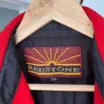 Thumbnail for Redstone vintage Y2K oversized red wool-blend overshirt