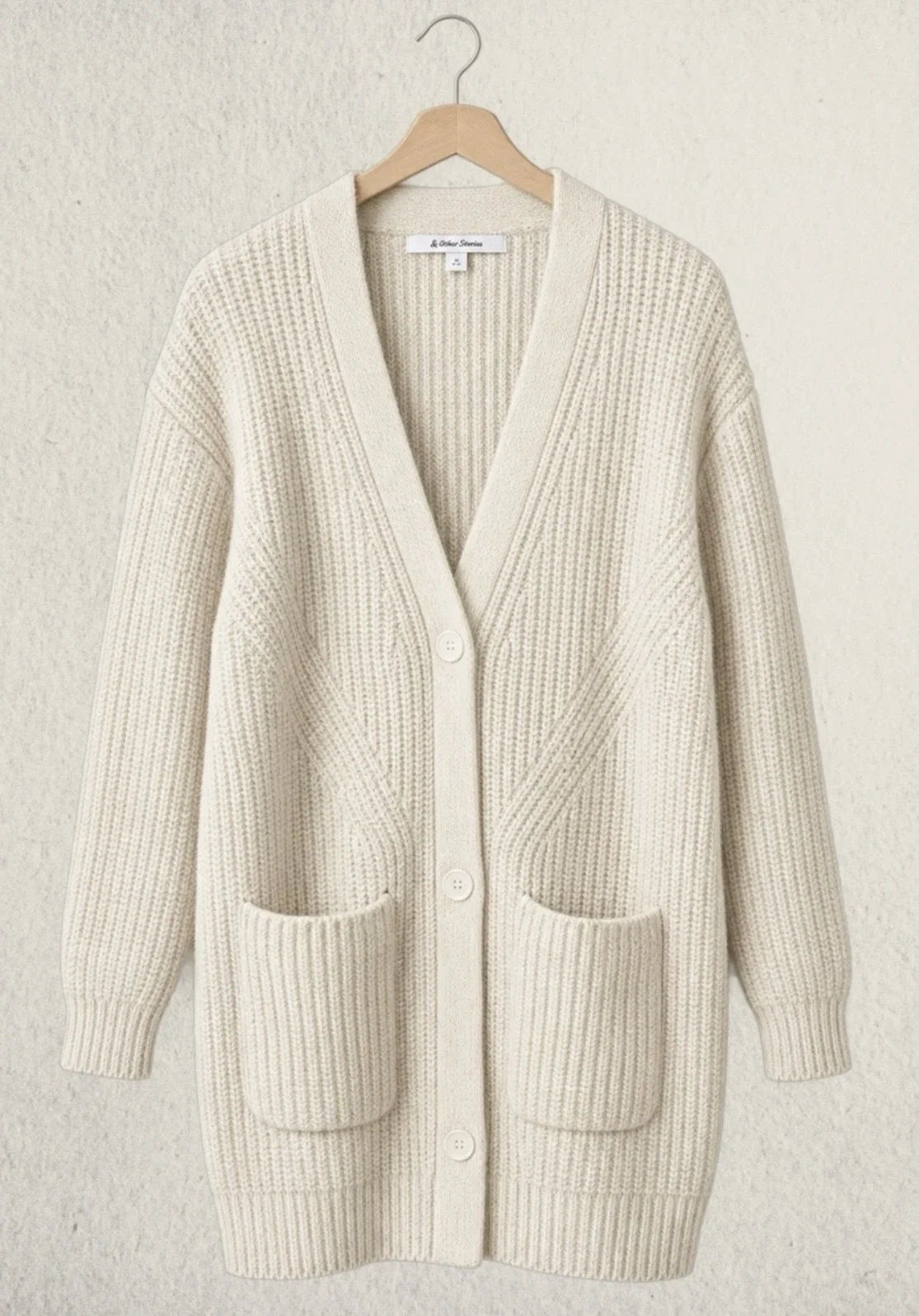 Alpaca and wool cardigan And Other Stories seconde main