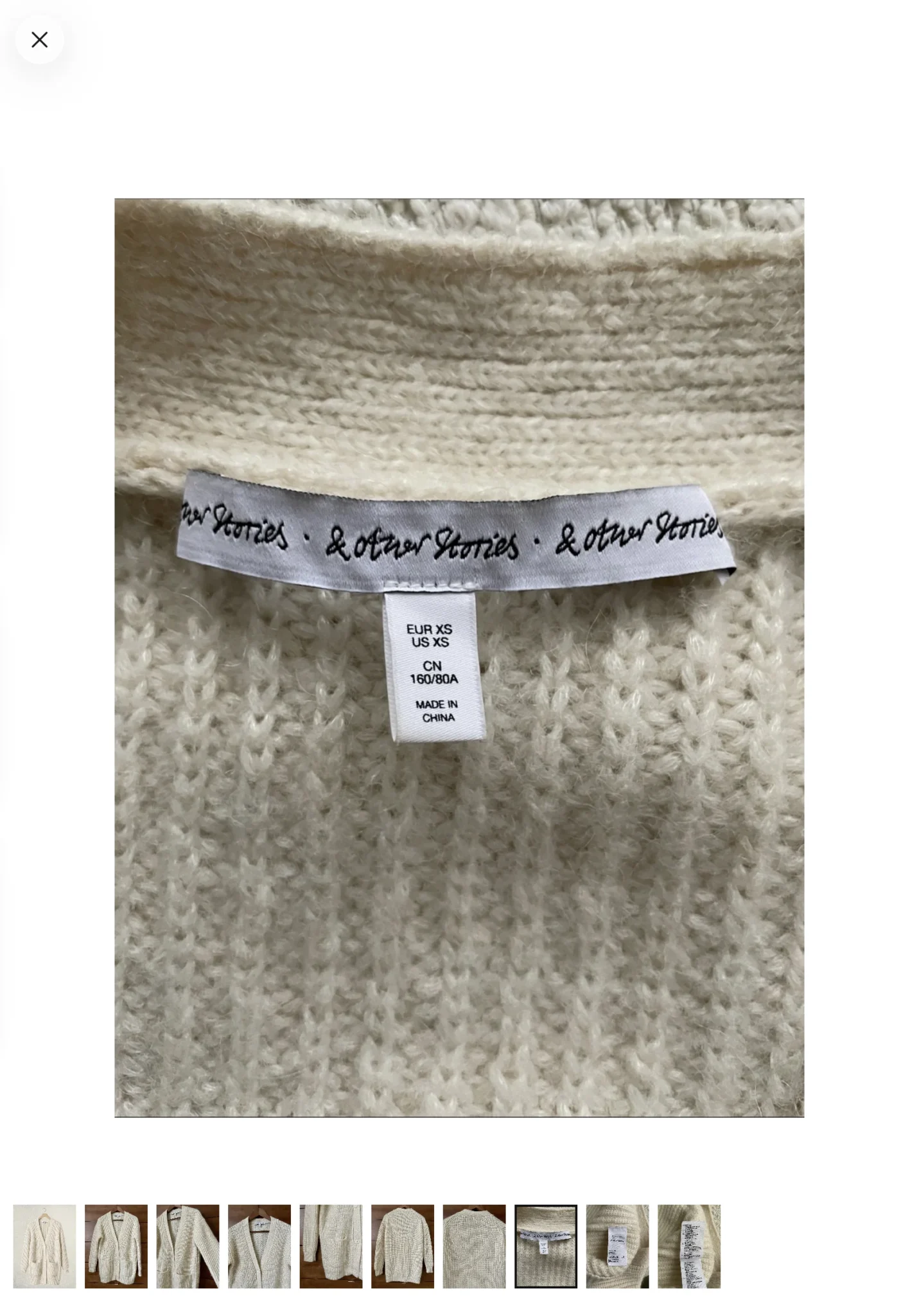 Image for Alpaca and wool cardigan