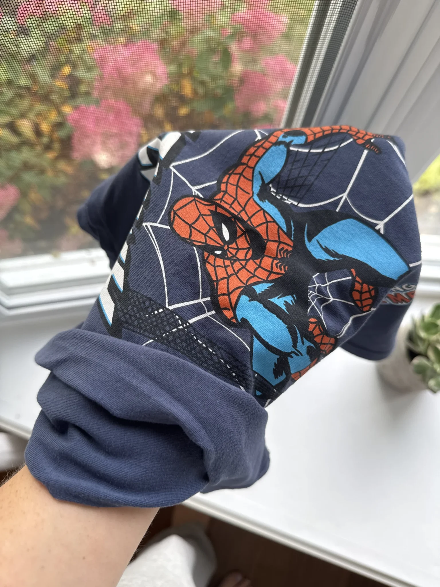 Image for Manches longues bleu Spiderman