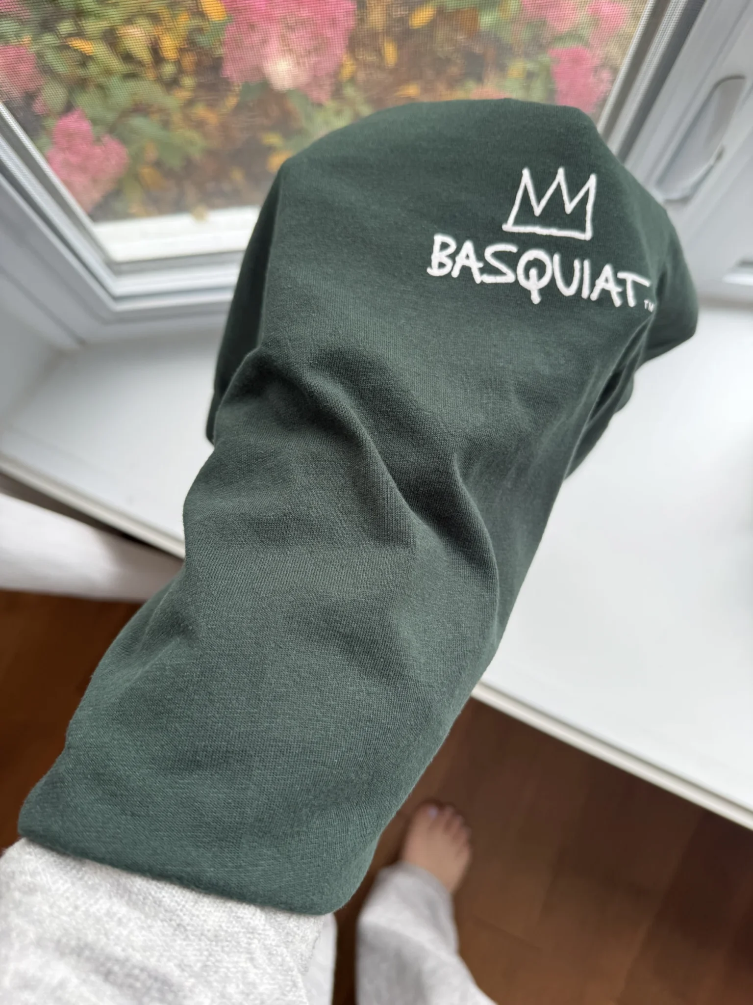Image for Basquiat green long-sleeved top