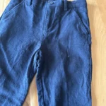 Thumbnail for Navy blue linen trousers