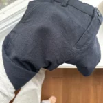 Thumbnail for Navy blue linen trousers