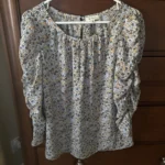 Featured thumbnail for Blue, yellow and green floral blouse