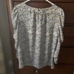 Thumbnail for Blue, yellow and green floral blouse