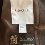 Thumbnail for Wool brown coat fabric made in Italy