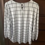 Thumbnail for White jumper with black checks