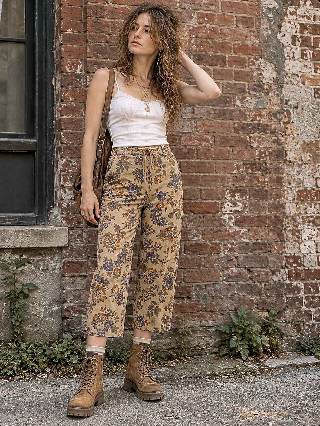 Pantalon capri fleuri vintage Lauren Ralph Lauren Petite taille 6 Ralph Lauren seconde main