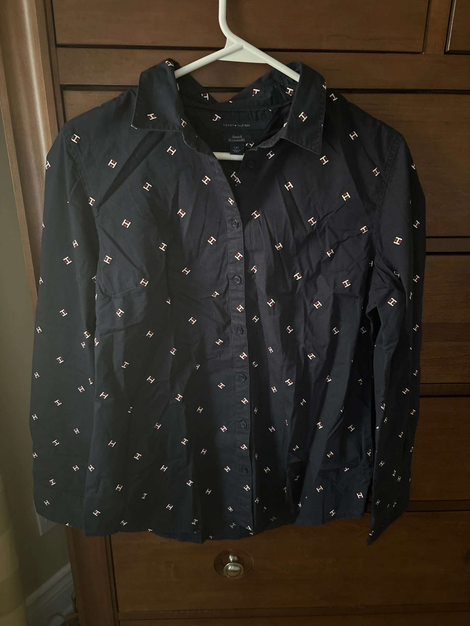Tommy Hilfiger navy shirt Tommy Hilfiger seconde main