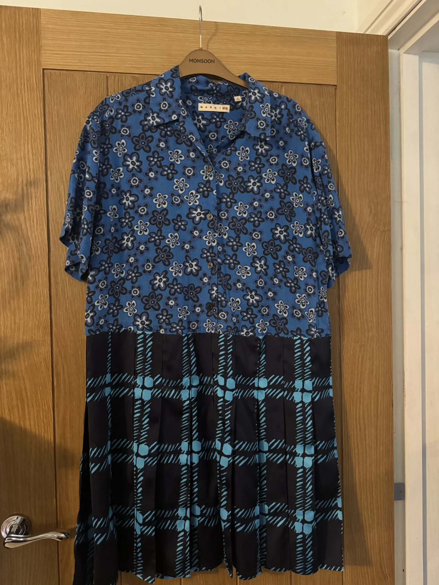 Image for Marni X Uniqlo open-front pleated dress, size M