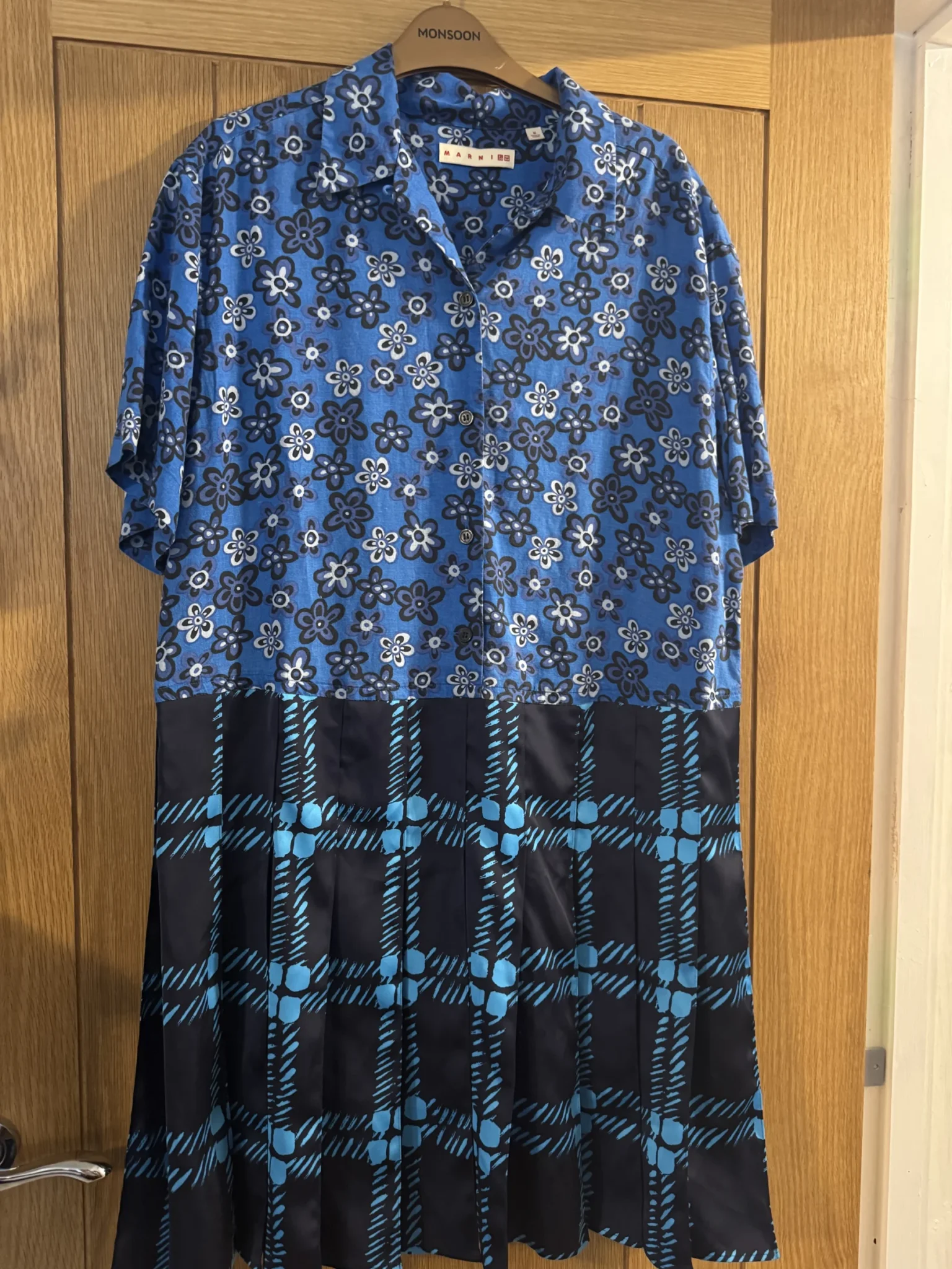 Image for Marni X Uniqlo open-front pleated dress, size M