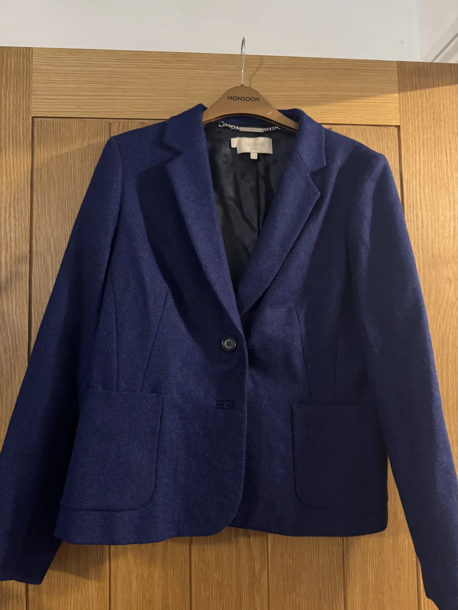 Image for Hobbs London 100% wool blazer jacket