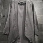 Featured thumbnail for Louve Design grey open-front cardigan