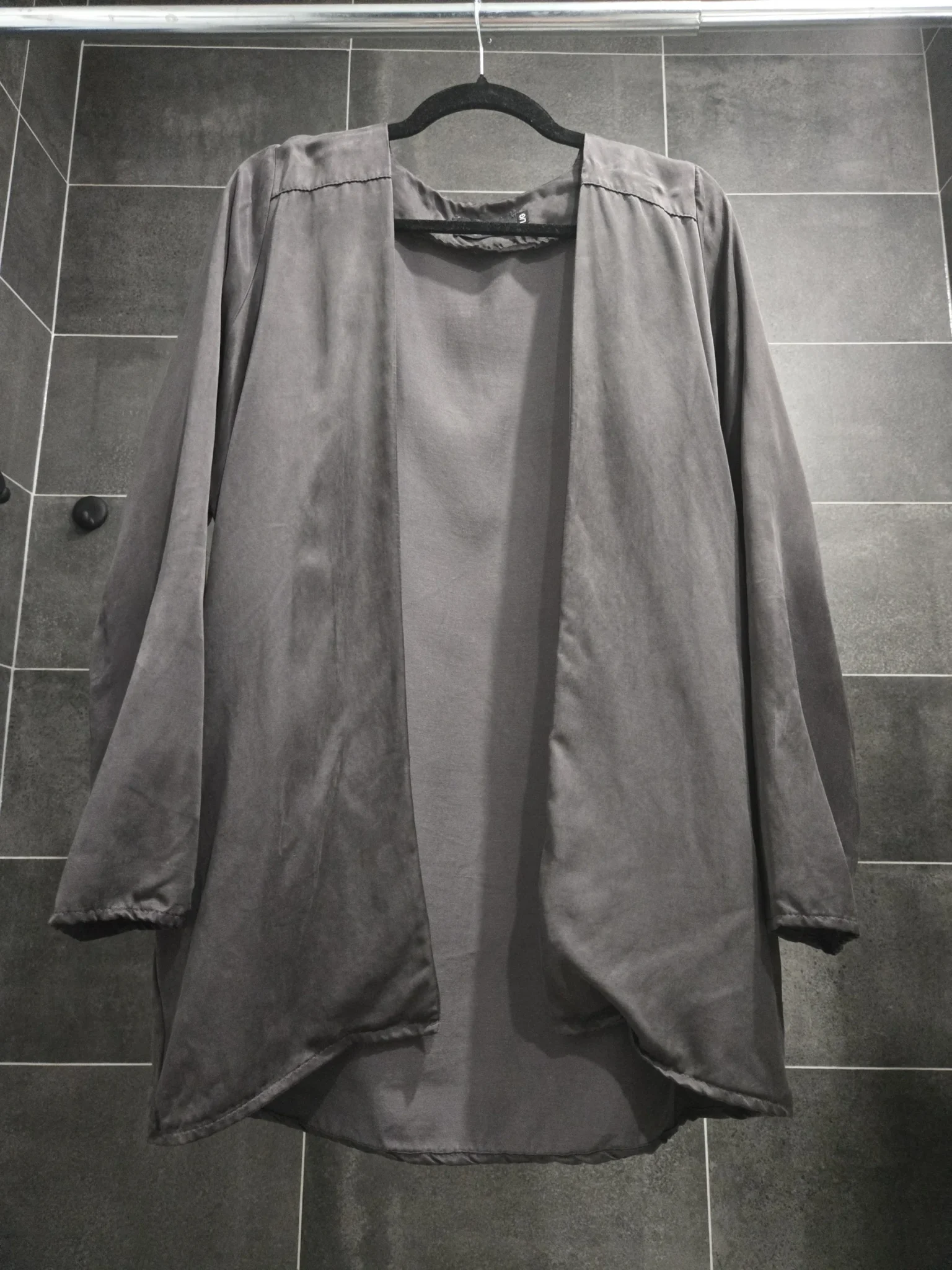 Featured image for Louve Design grey open-front cardigan