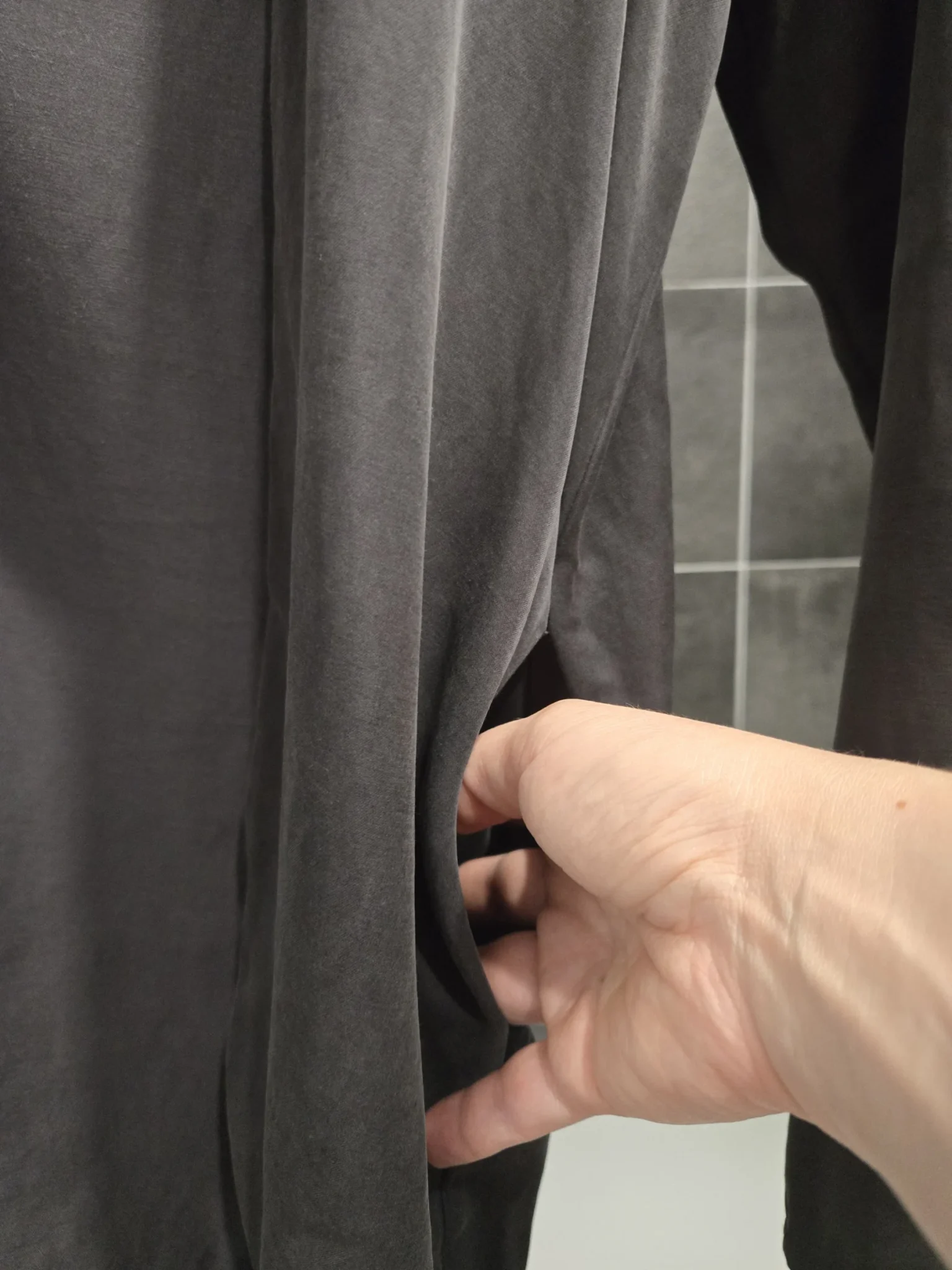 Image for Louve Design grey open-front cardigan